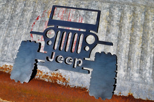 Rustic Jeep Metal Sign