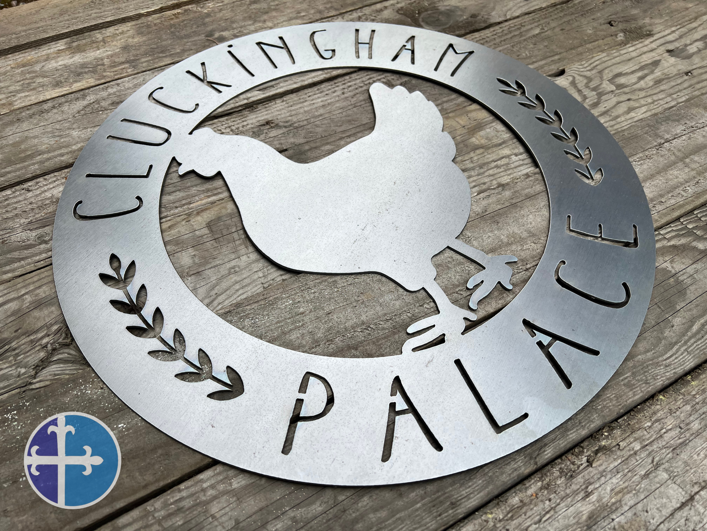 Cluckingham Palace Chicken Coop Sign