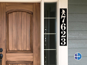 3 Inch Sasquatch Metal Home Address Sign