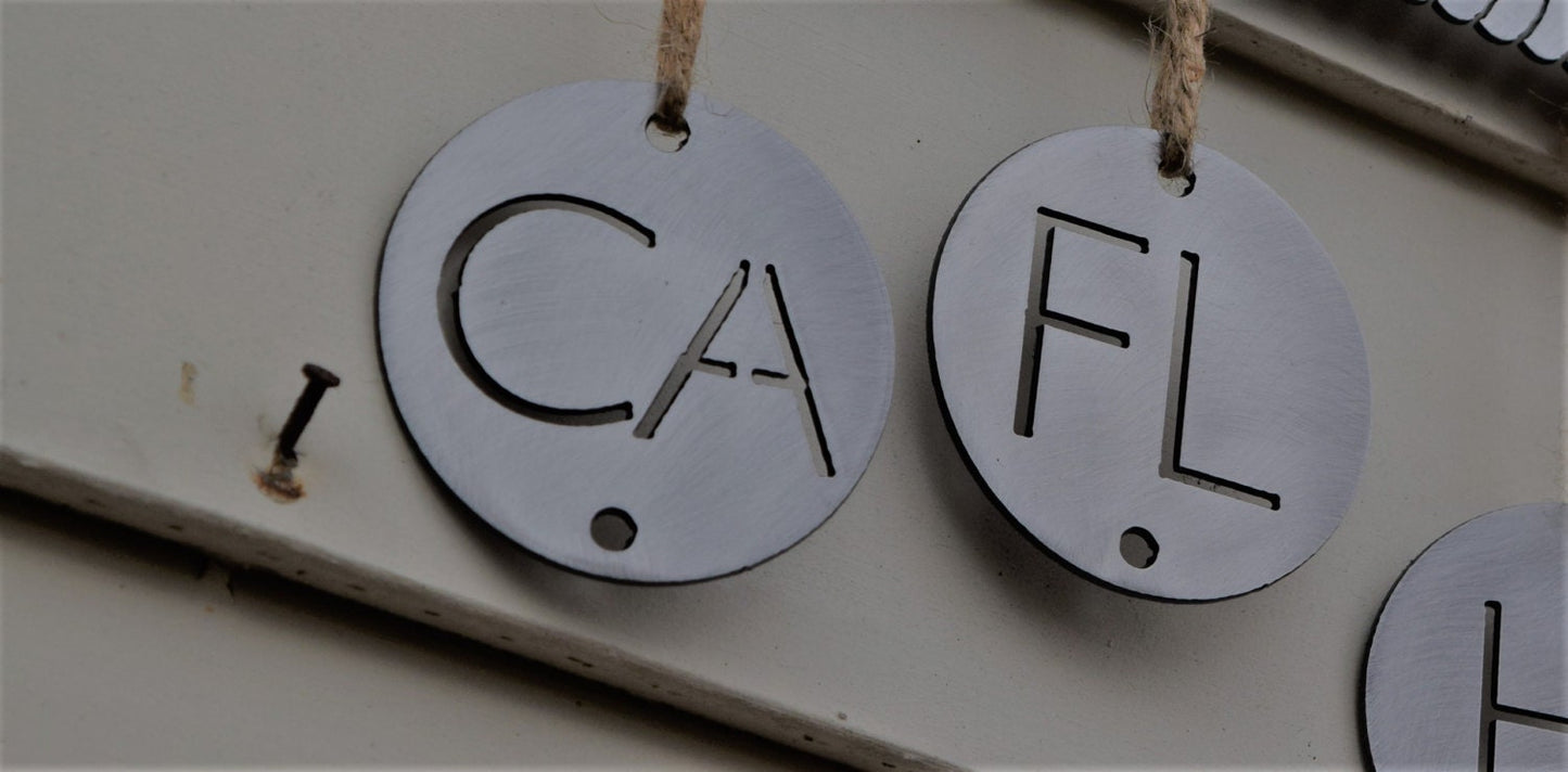 State Circles for "Home is Where the Navy Sends Us" Sign