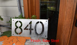 Load image into Gallery viewer, Metal Horizontal Modern Address Sign

