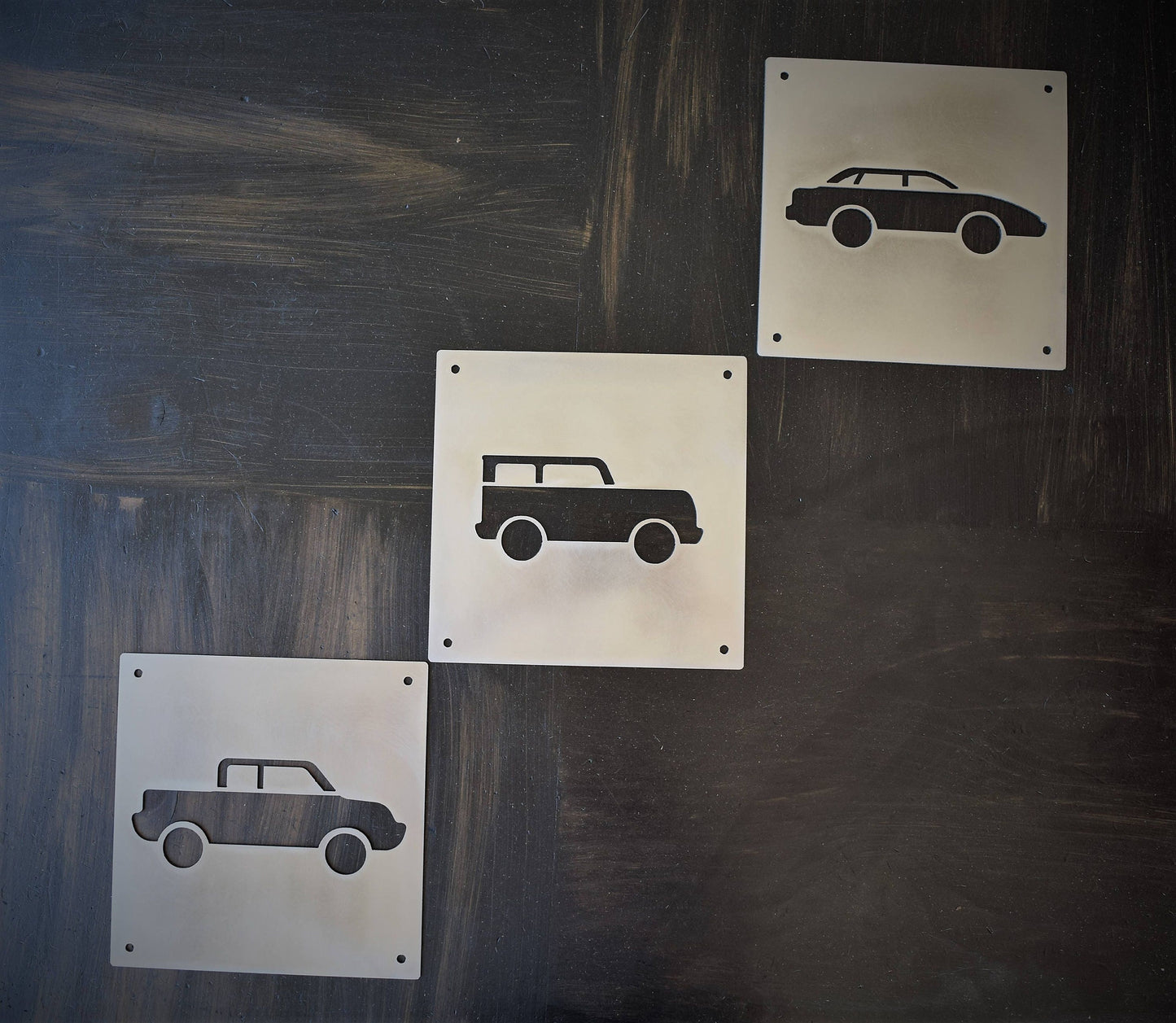 Metal Car Nursery Signs