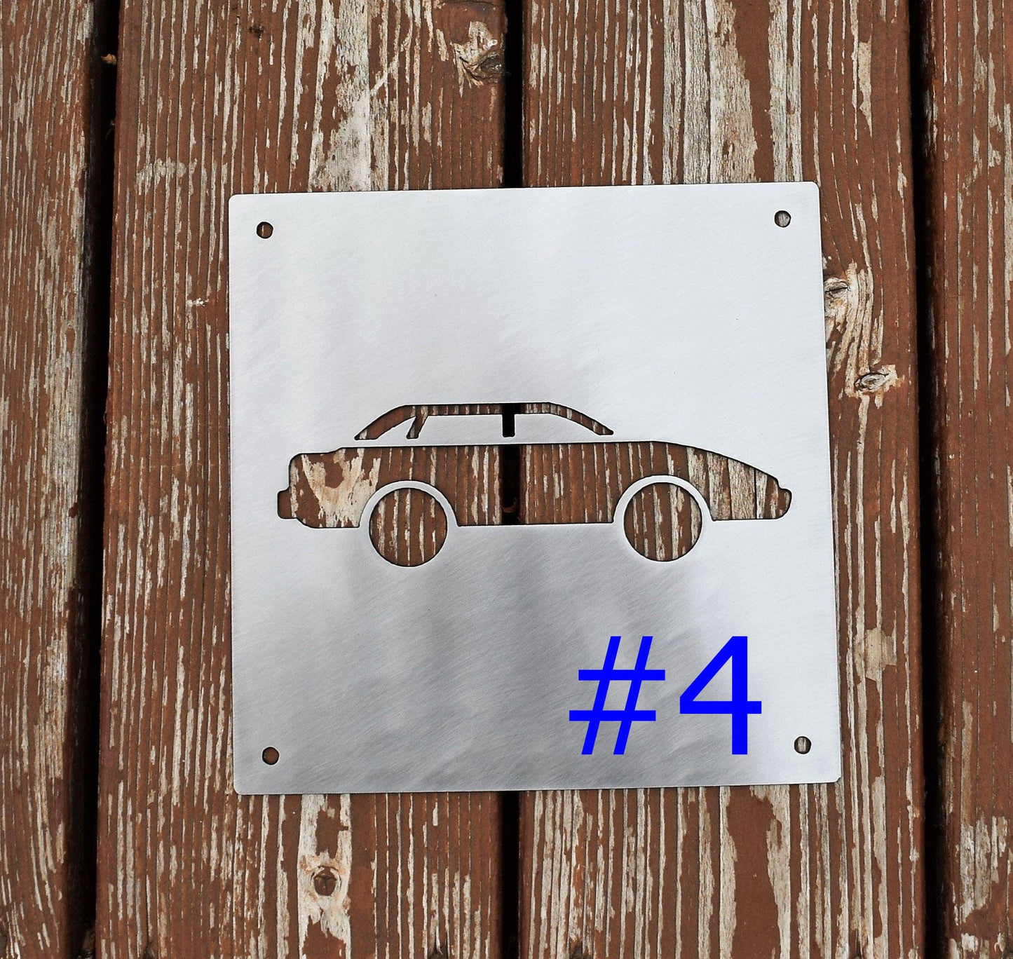 Metal Car Nursery Signs