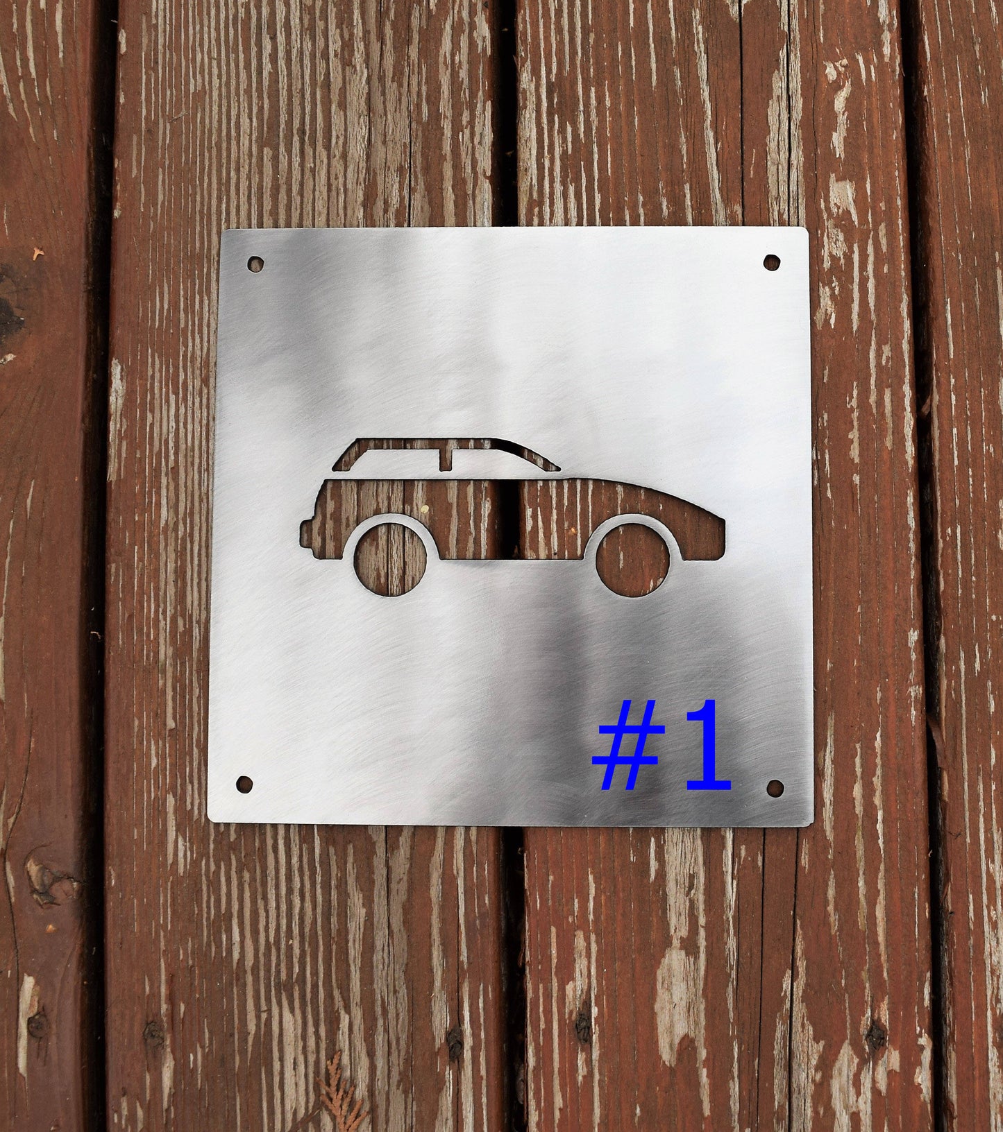 Metal Car Nursery Signs