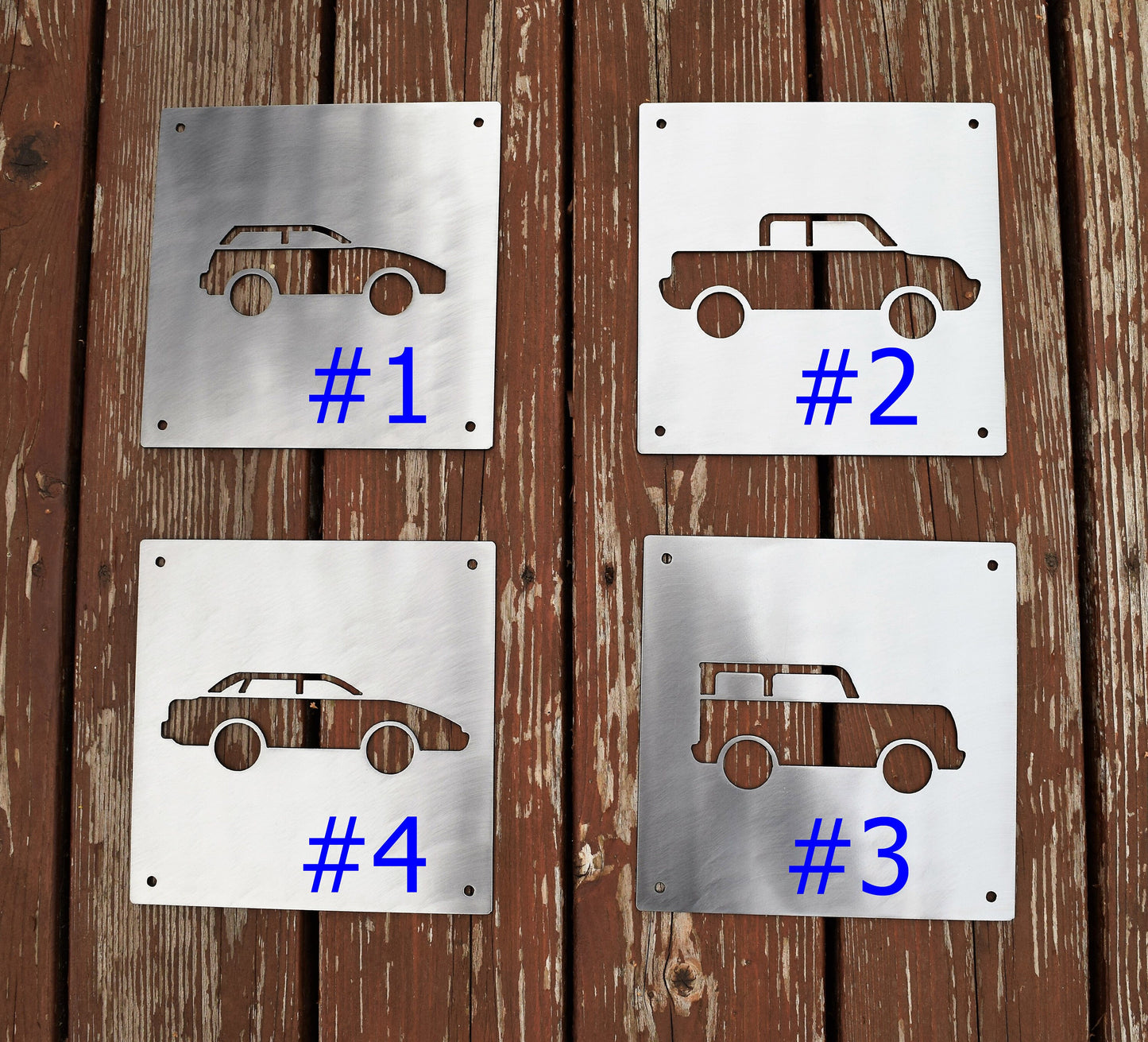 Metal Car Nursery Signs