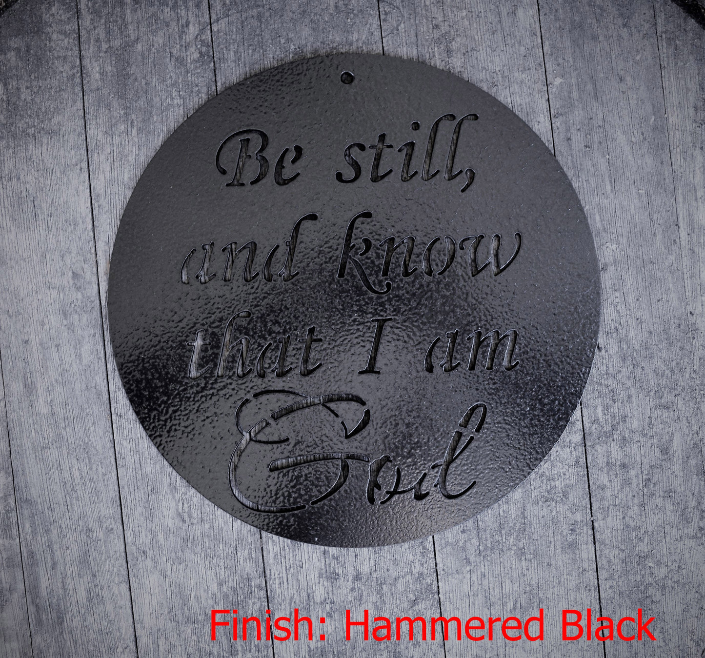 Be Still and Know That I am God