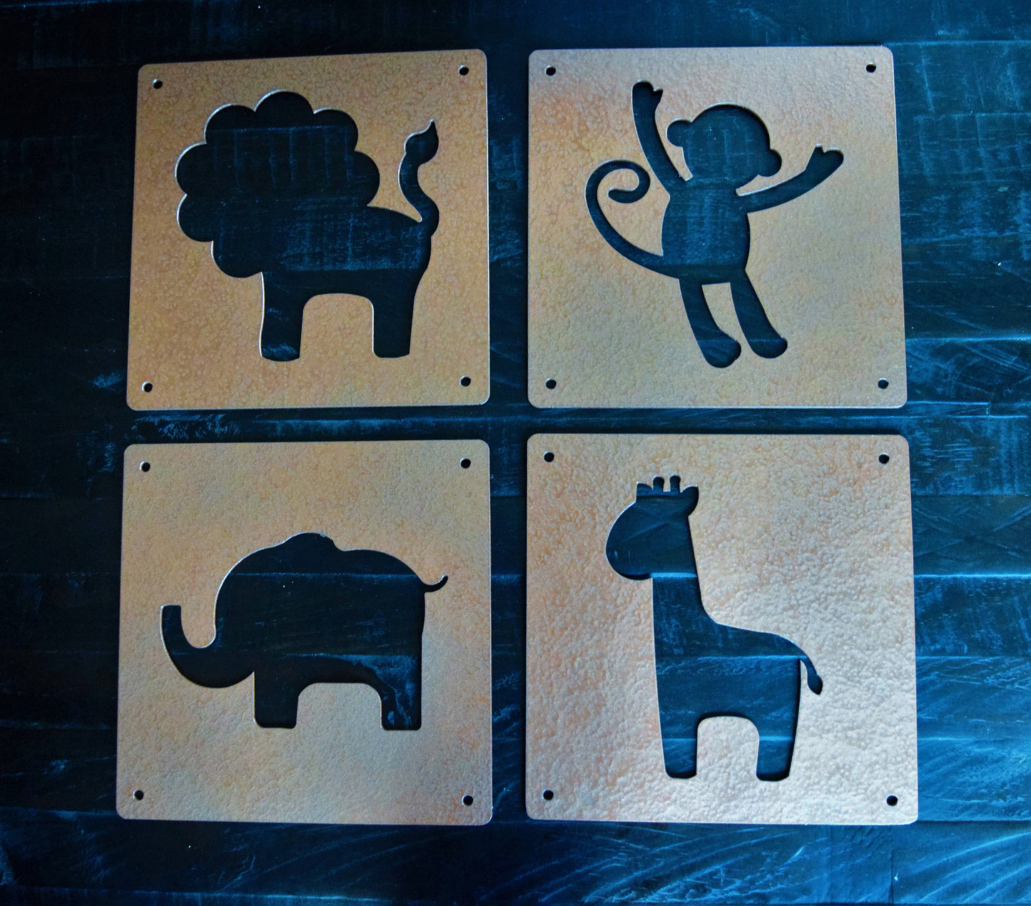 Nursery Animals Metal Signs