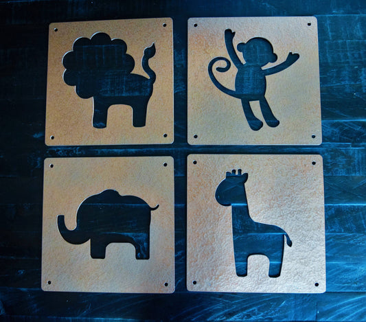 Nursery Animals Metal Signs