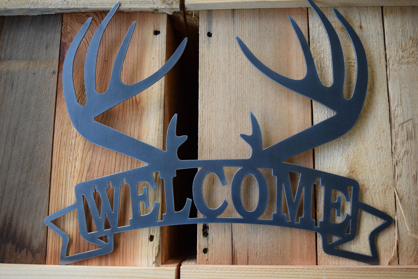 Antler Welcome Sign