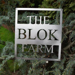 Load image into Gallery viewer, Personalized Metal Farm Sign
