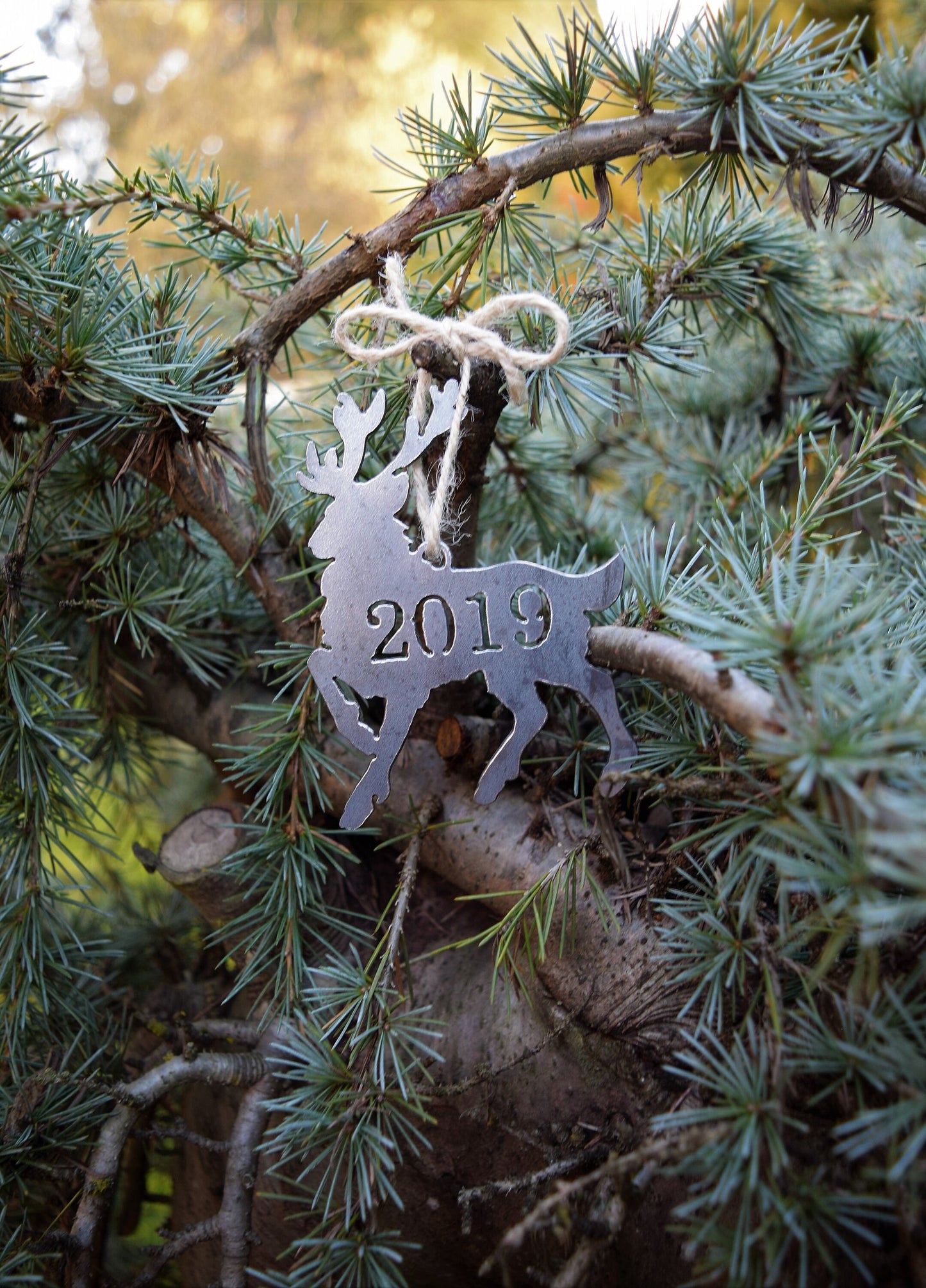 Metal Reindeer Ornament