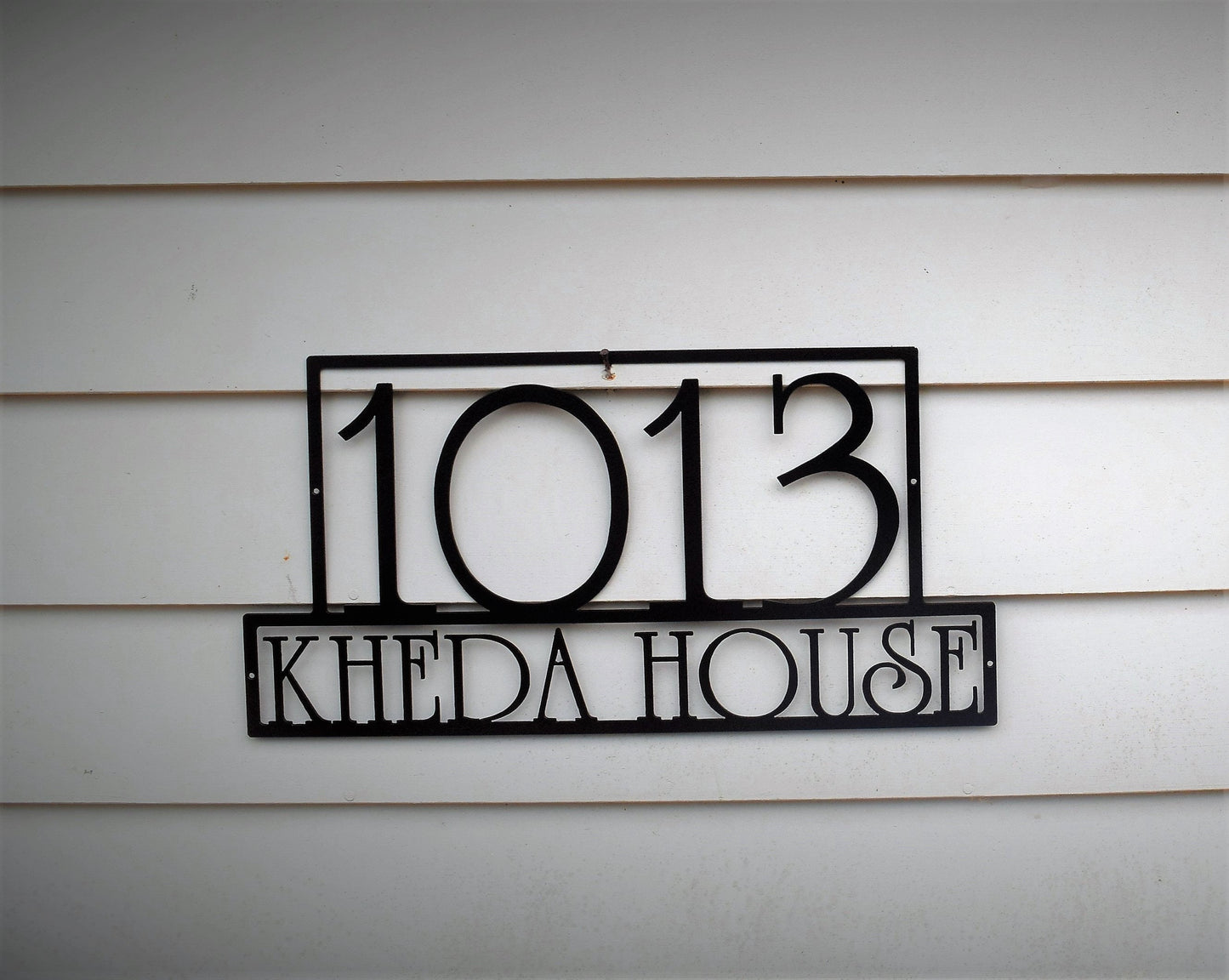 Custom Horizontal Modern Address Sign