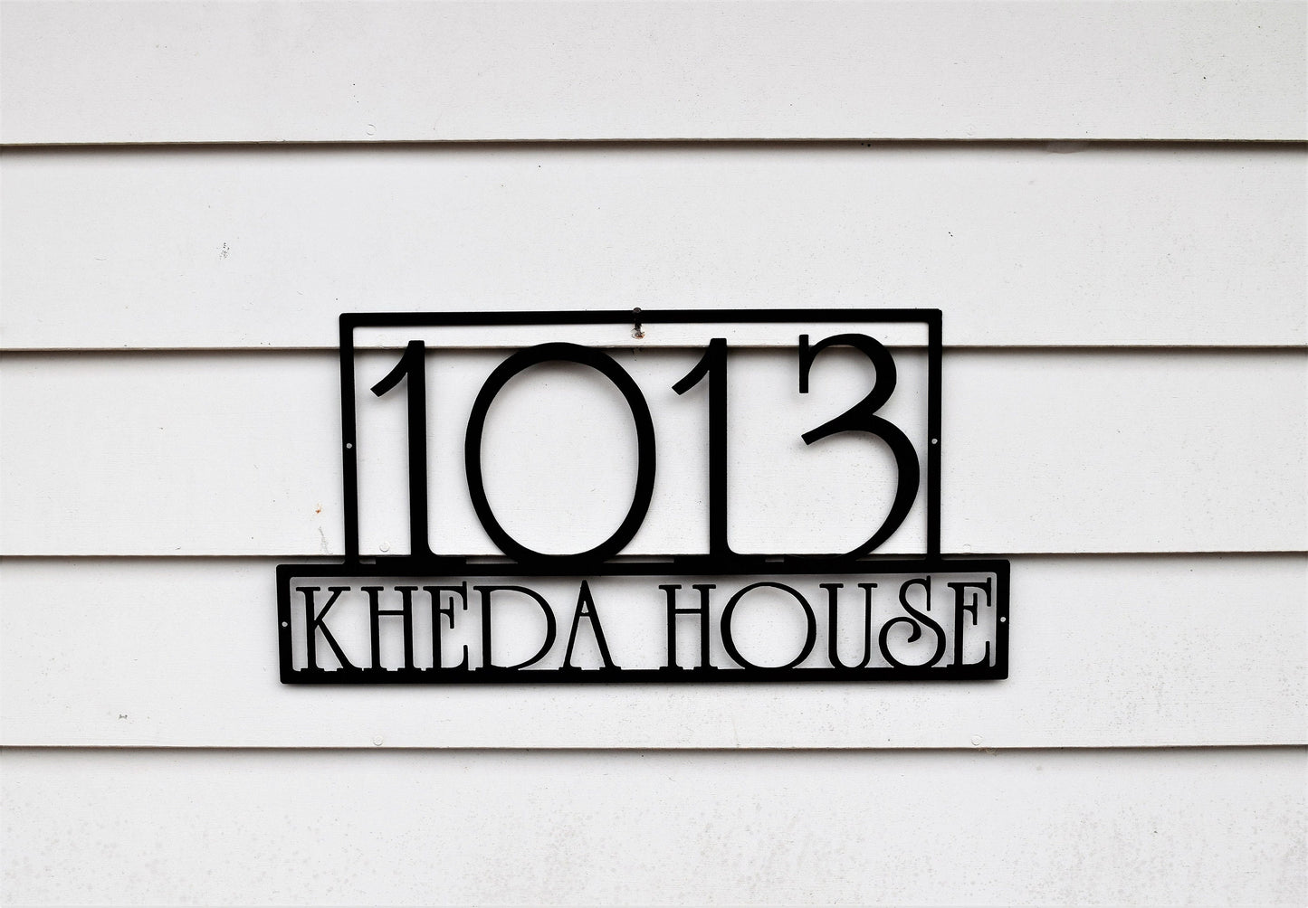 Custom Horizontal Modern Address Sign