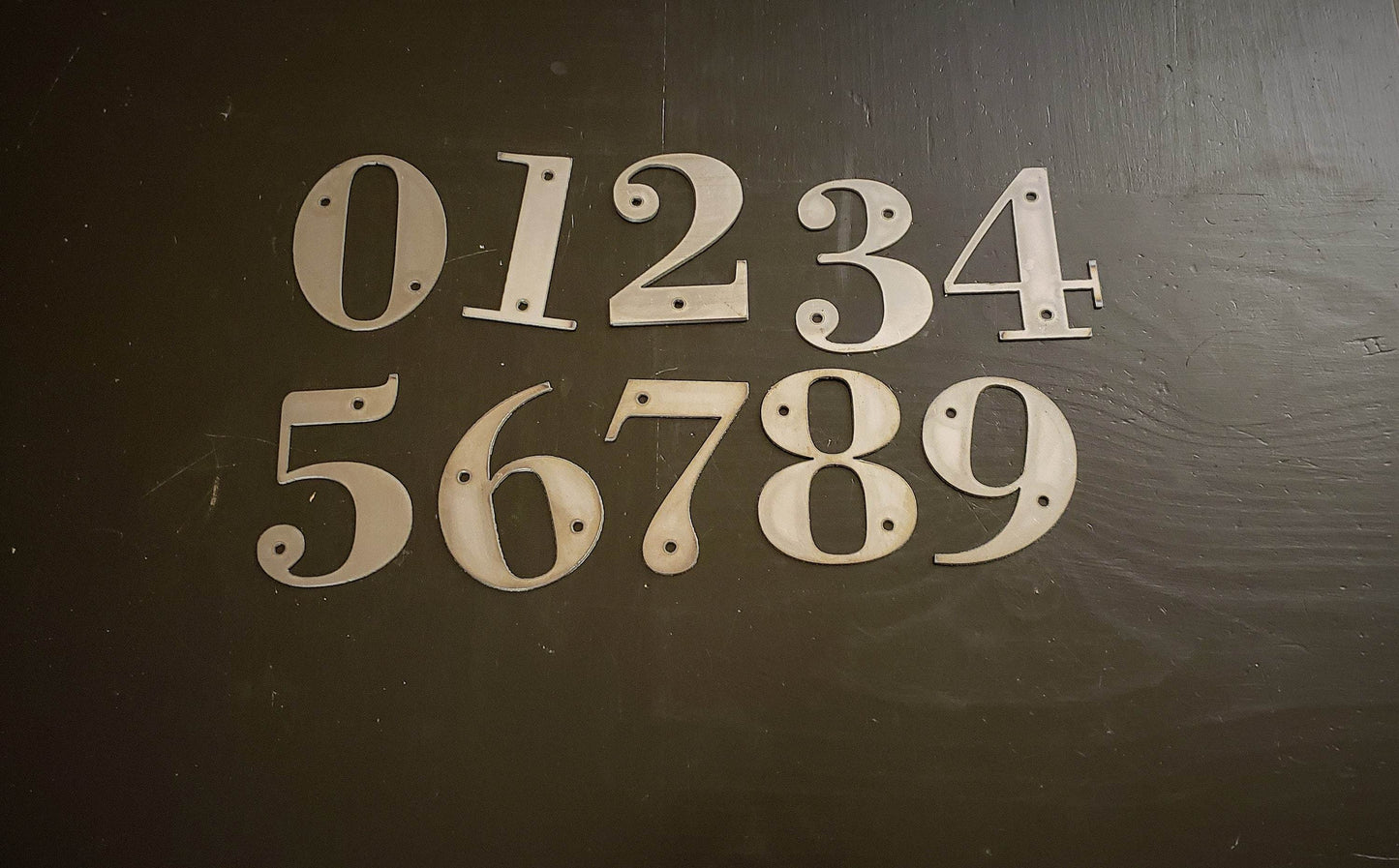 Metal Numbers BUNDLE for DIY Clock (4.5" tall)