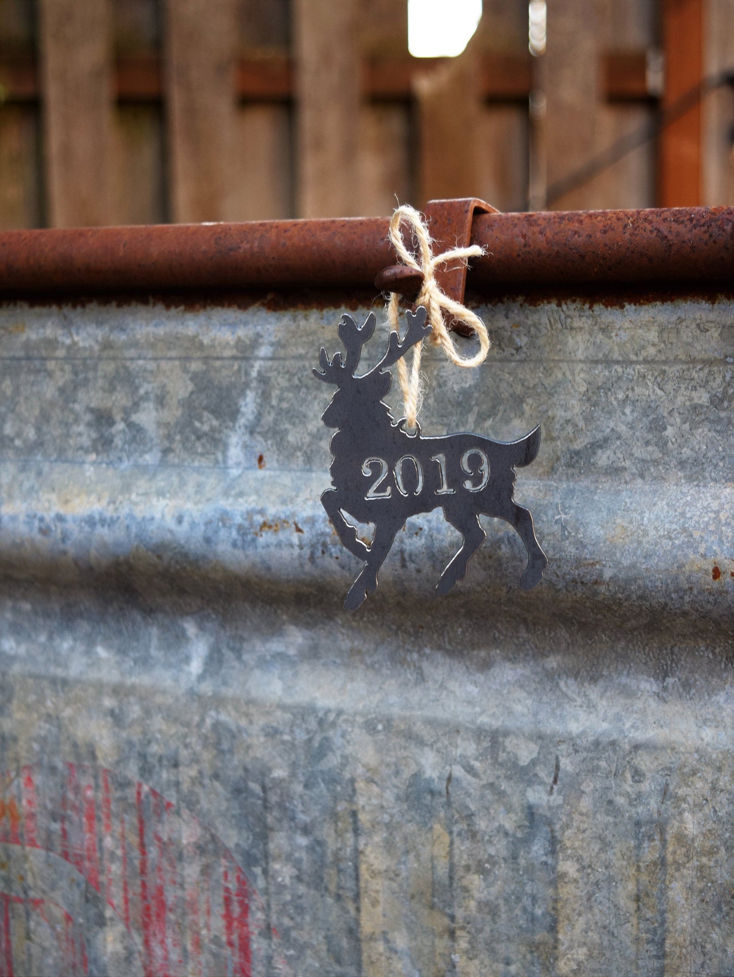 Metal Reindeer Ornament