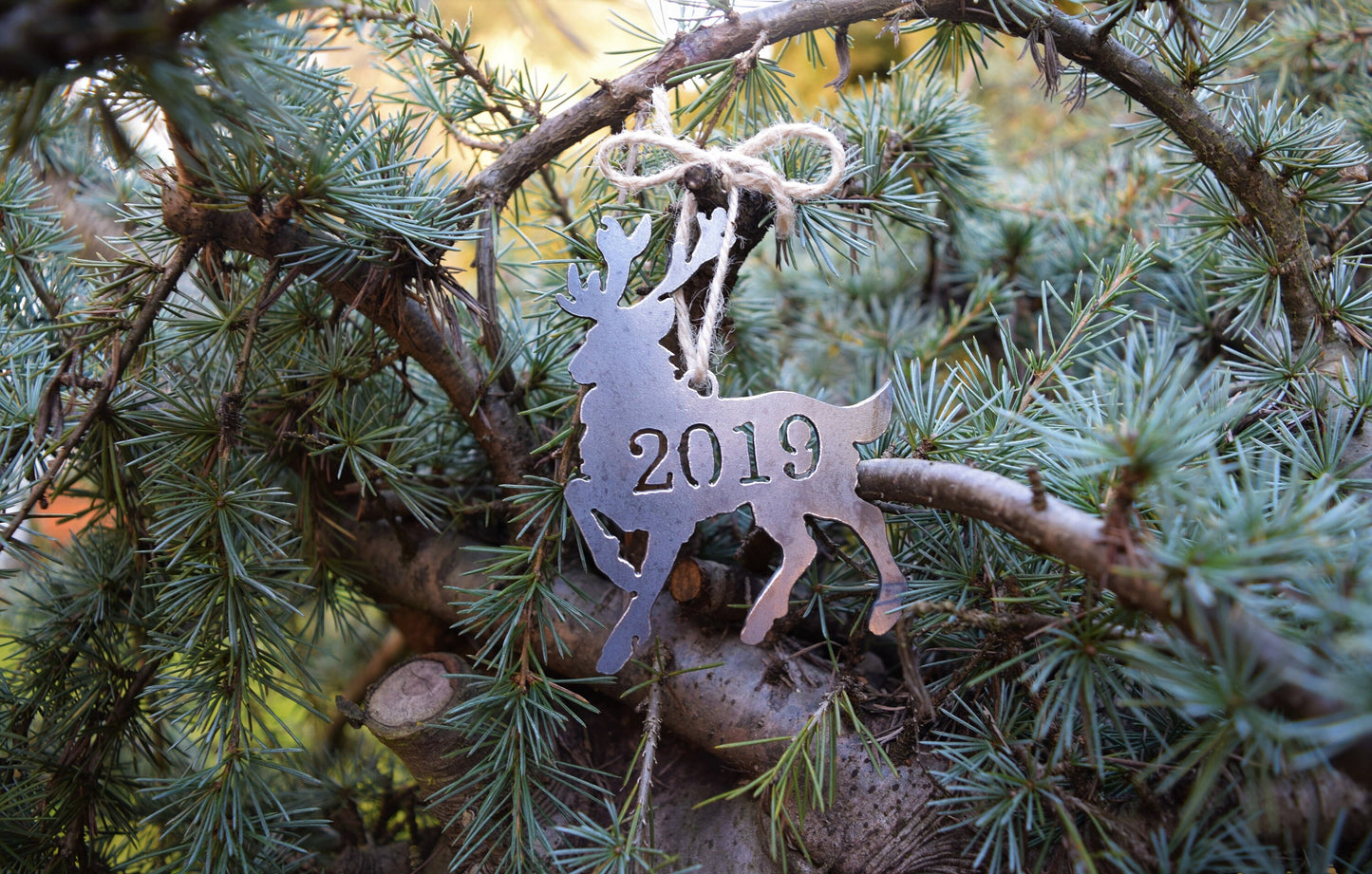 Metal Reindeer Ornament