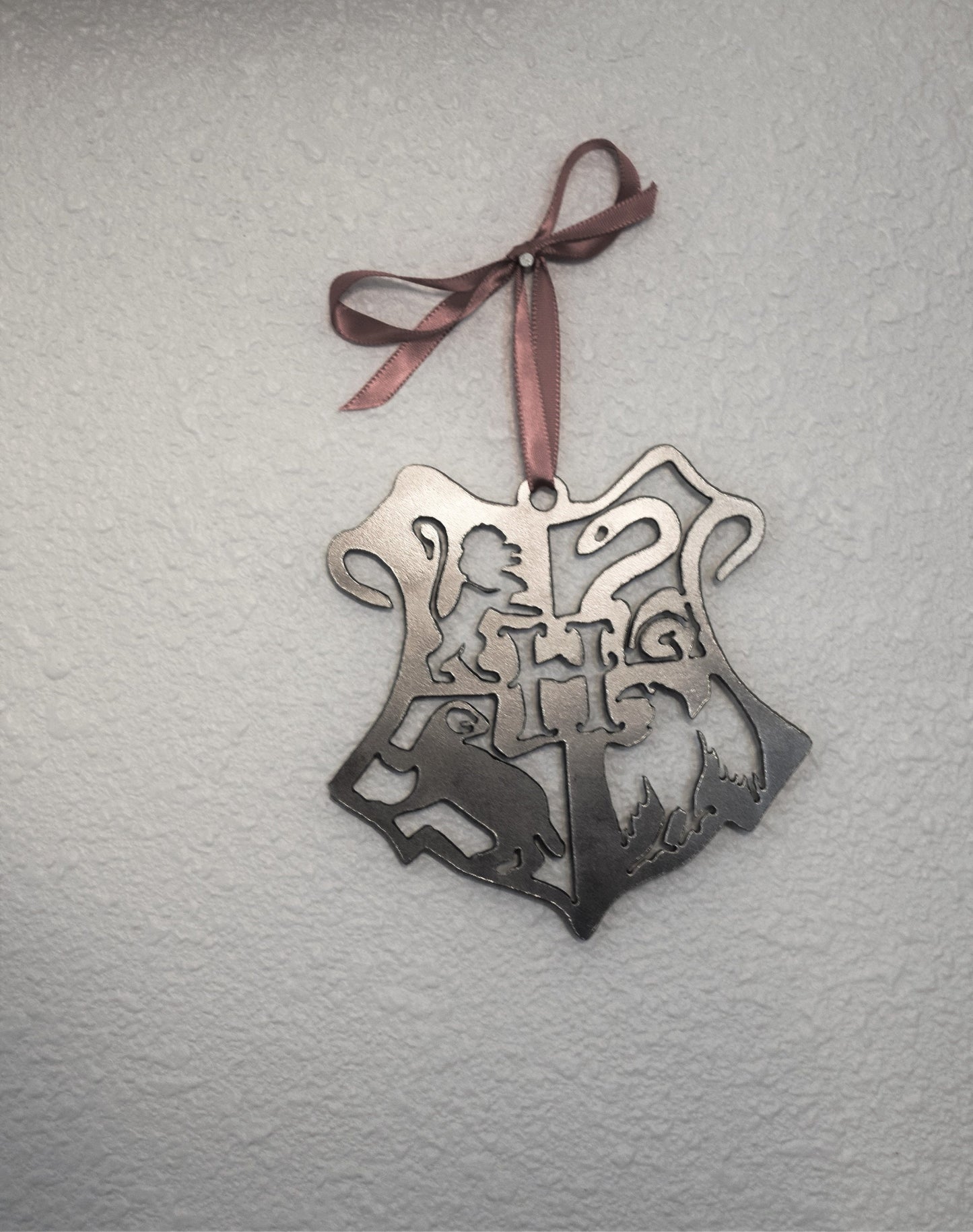 Hogwarts Crest Metal Ornament
