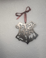 Load image into Gallery viewer, Hogwarts Crest Metal Ornament
