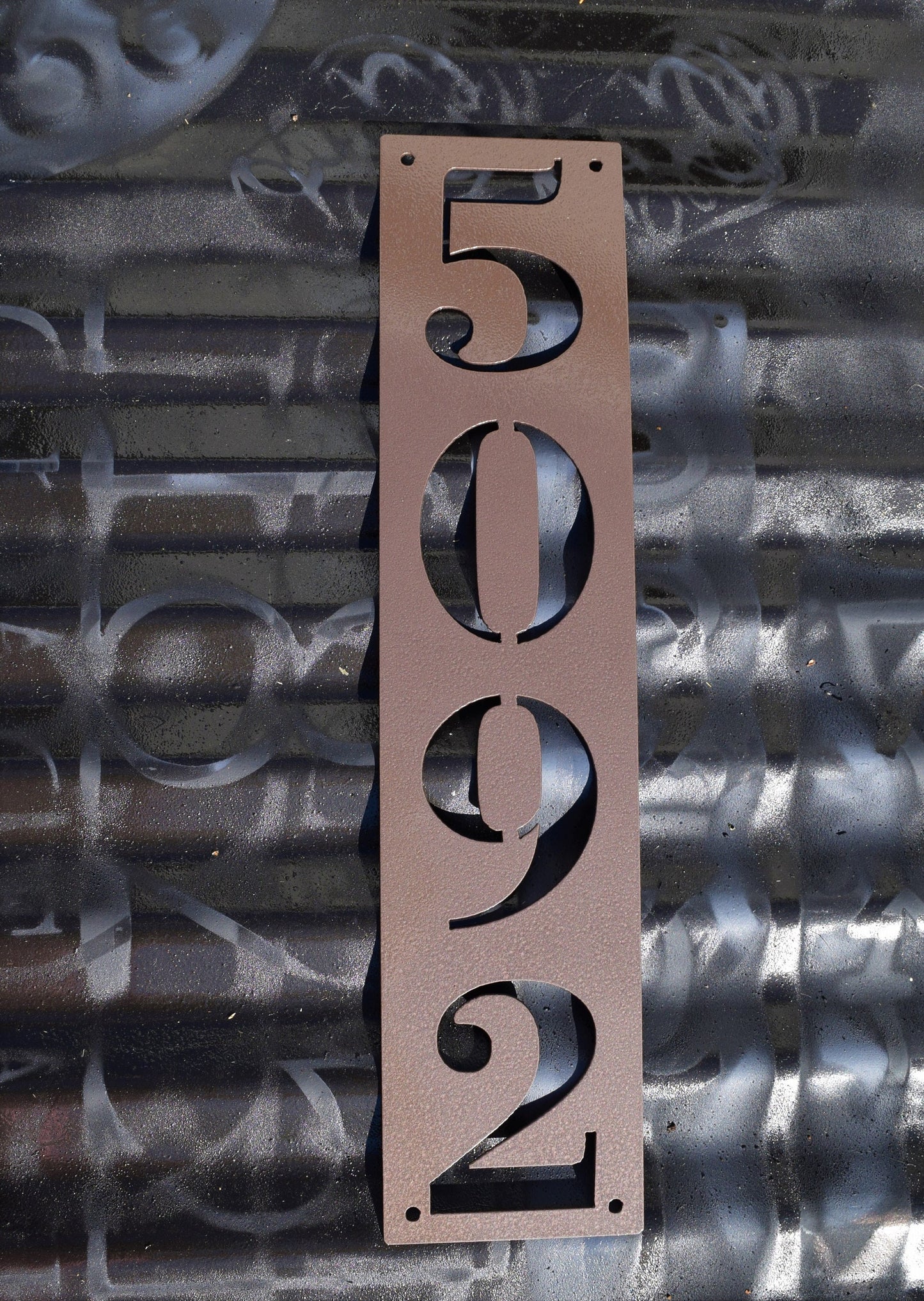 4.5" Vertical Address Sign