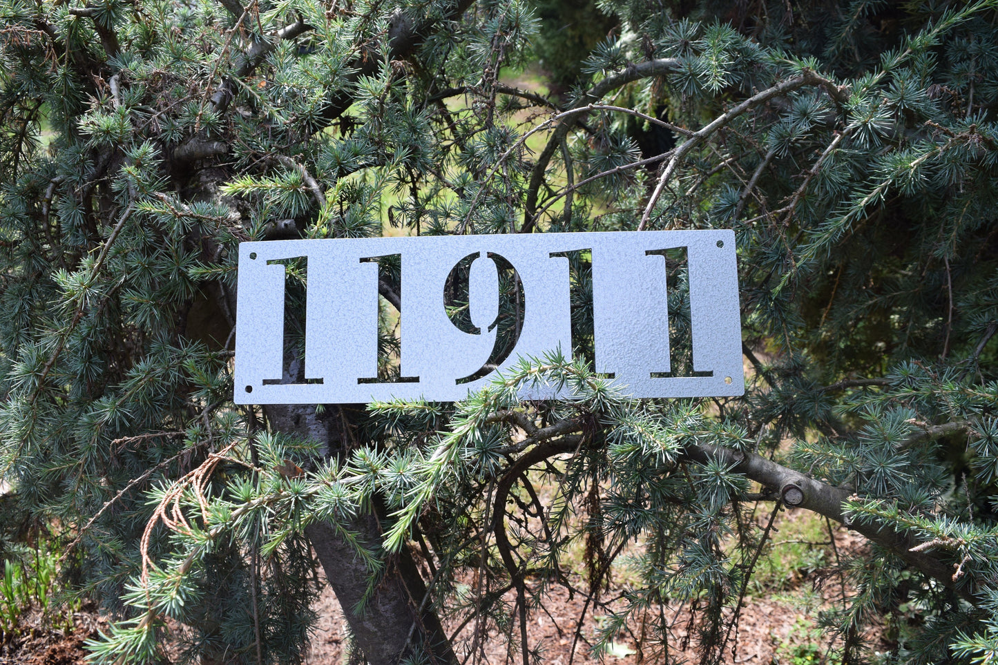Metal Horizontal Home Address Sign
