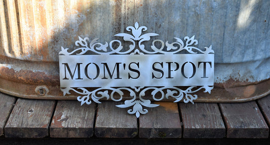 Personalized Flourished flower Name Sign