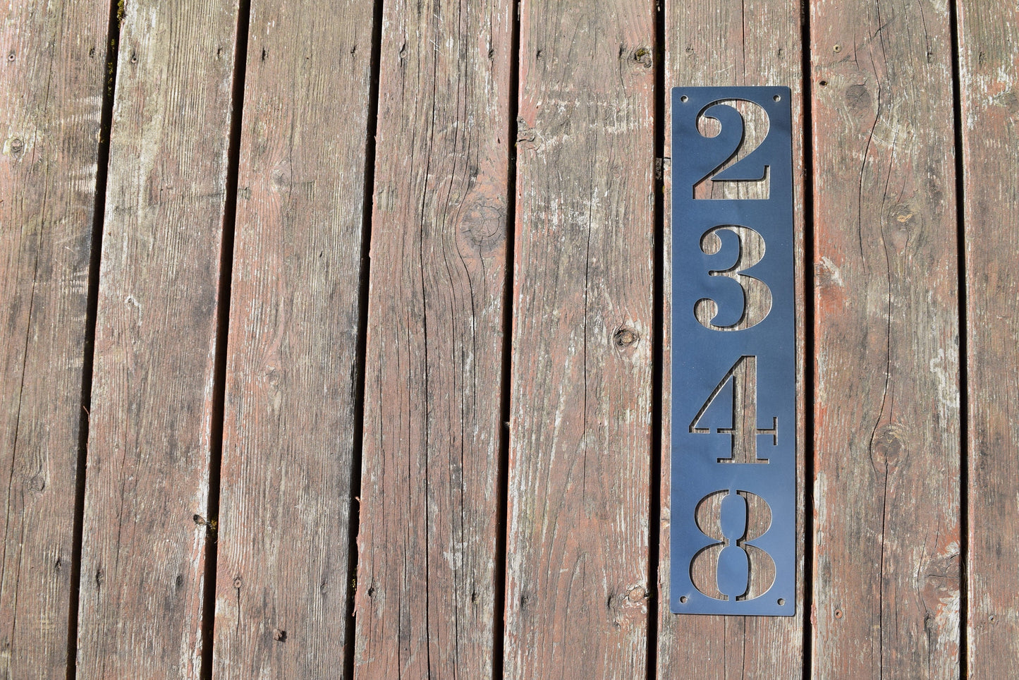 4.5" Vertical Address Sign