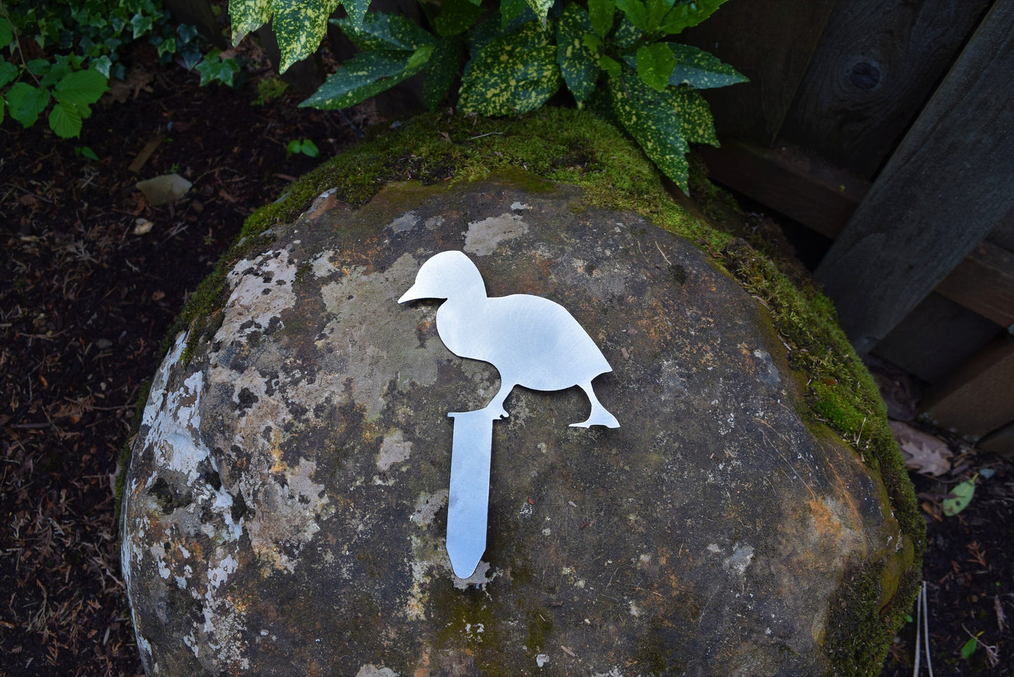 Metal Ducklings Yard Stakes