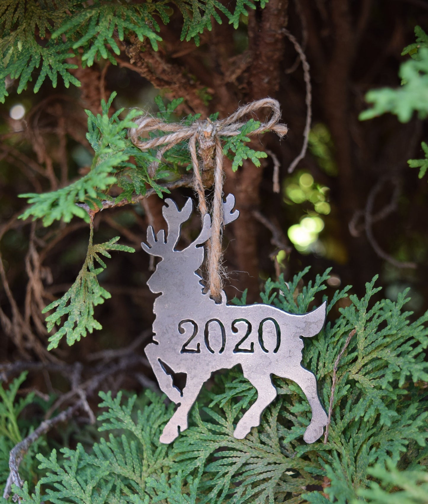 Metal Reindeer Ornament