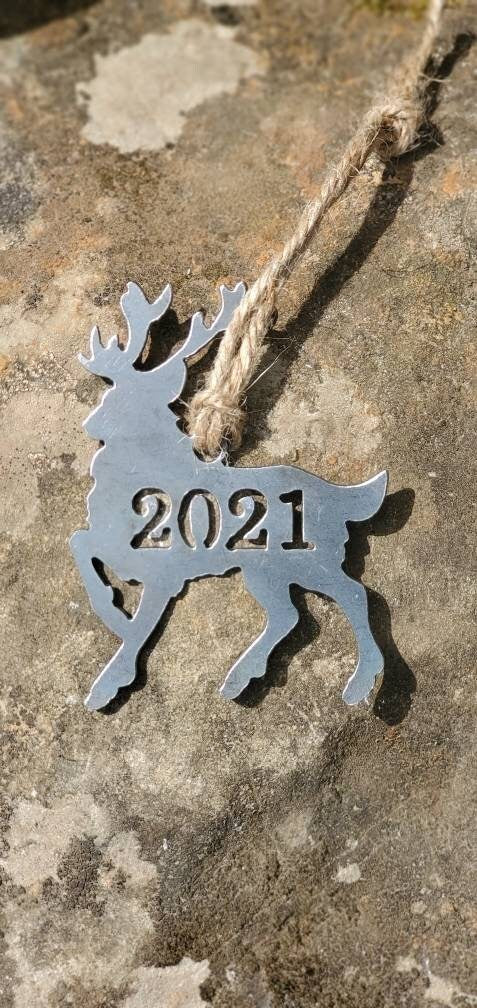 Metal Reindeer Ornament
