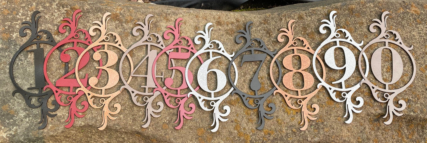 Monogram Style Address Sign
