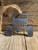 Load image into Gallery viewer, Jeep with Star Headlights metal ornament

