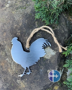 Metal Rooster Ornament
