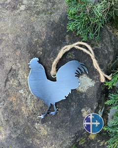 Metal Rooster Ornament