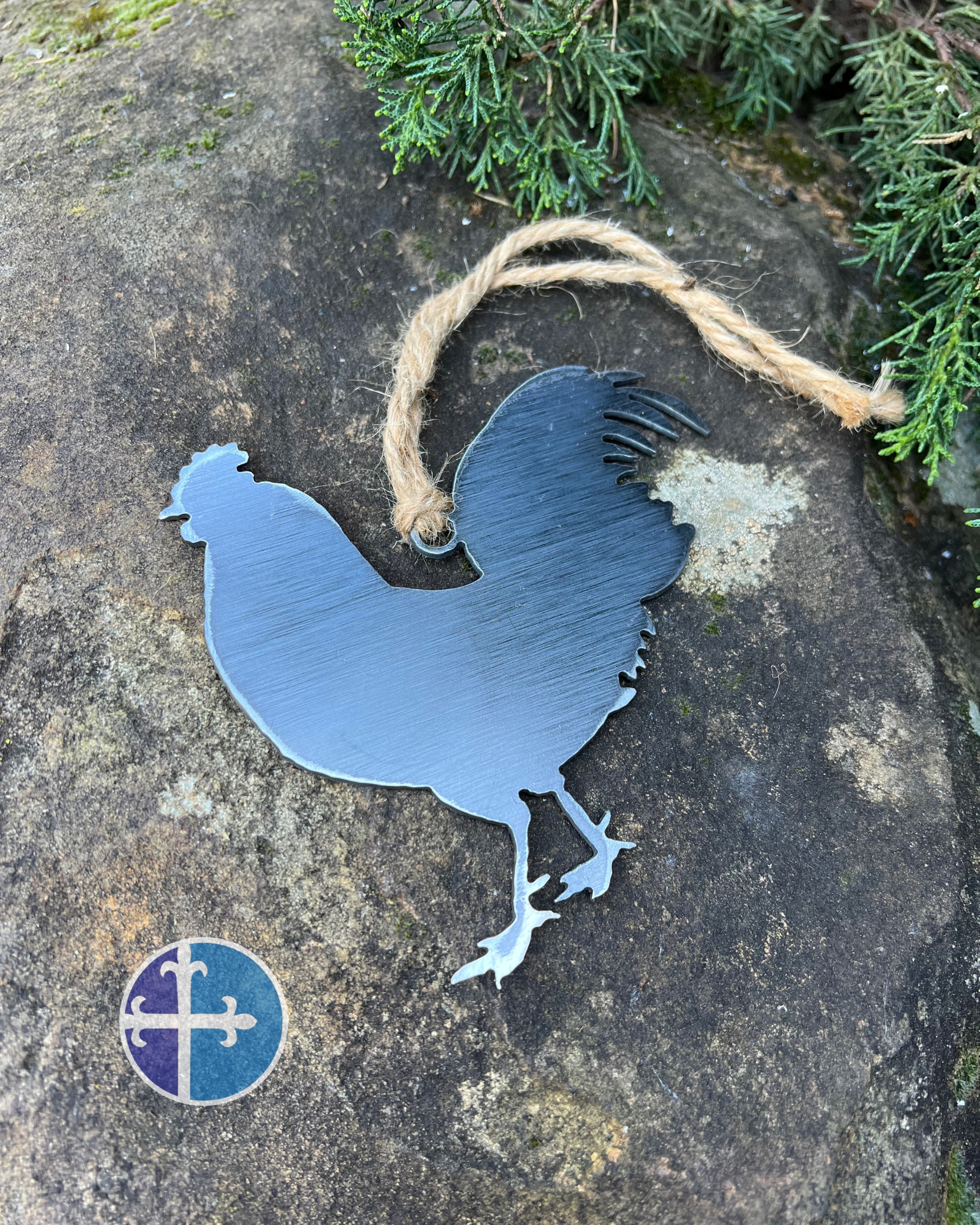 Metal Rooster Ornament