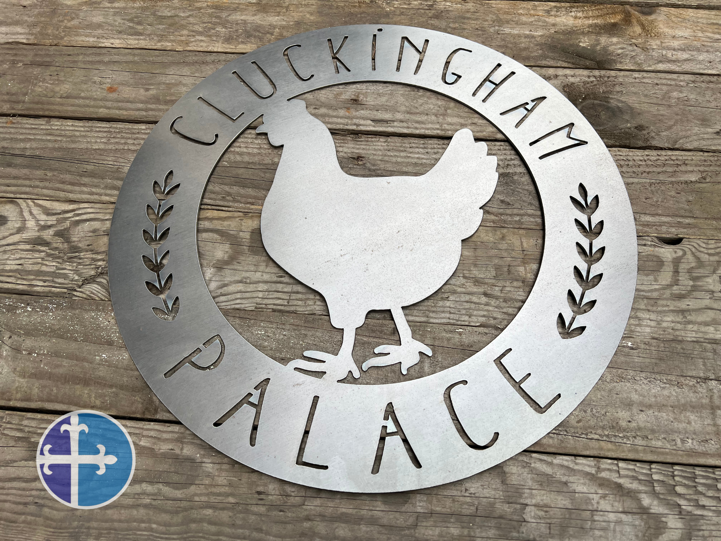 Cluckingham Palace Chicken Coop Sign