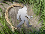 Load image into Gallery viewer, Sasquatch with Beer Mug Ornament
