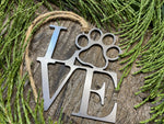 Load image into Gallery viewer, Love Dog Paw Ornament
