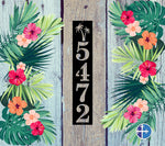 Load image into Gallery viewer, 3 Inch Palm Tree Metal Home Address Sign
