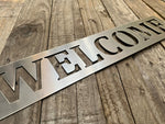 Load image into Gallery viewer, Horizontal Metal Welcome Sign
