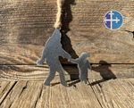 Load image into Gallery viewer, Sasquatch and Toddler Ornament
