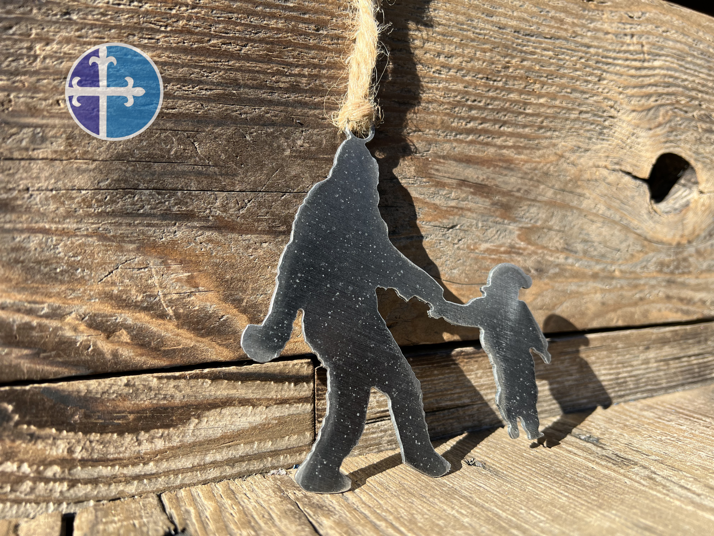 Sasquatch and Toddler Ornament