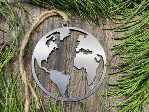 World Earth Globe Ornament