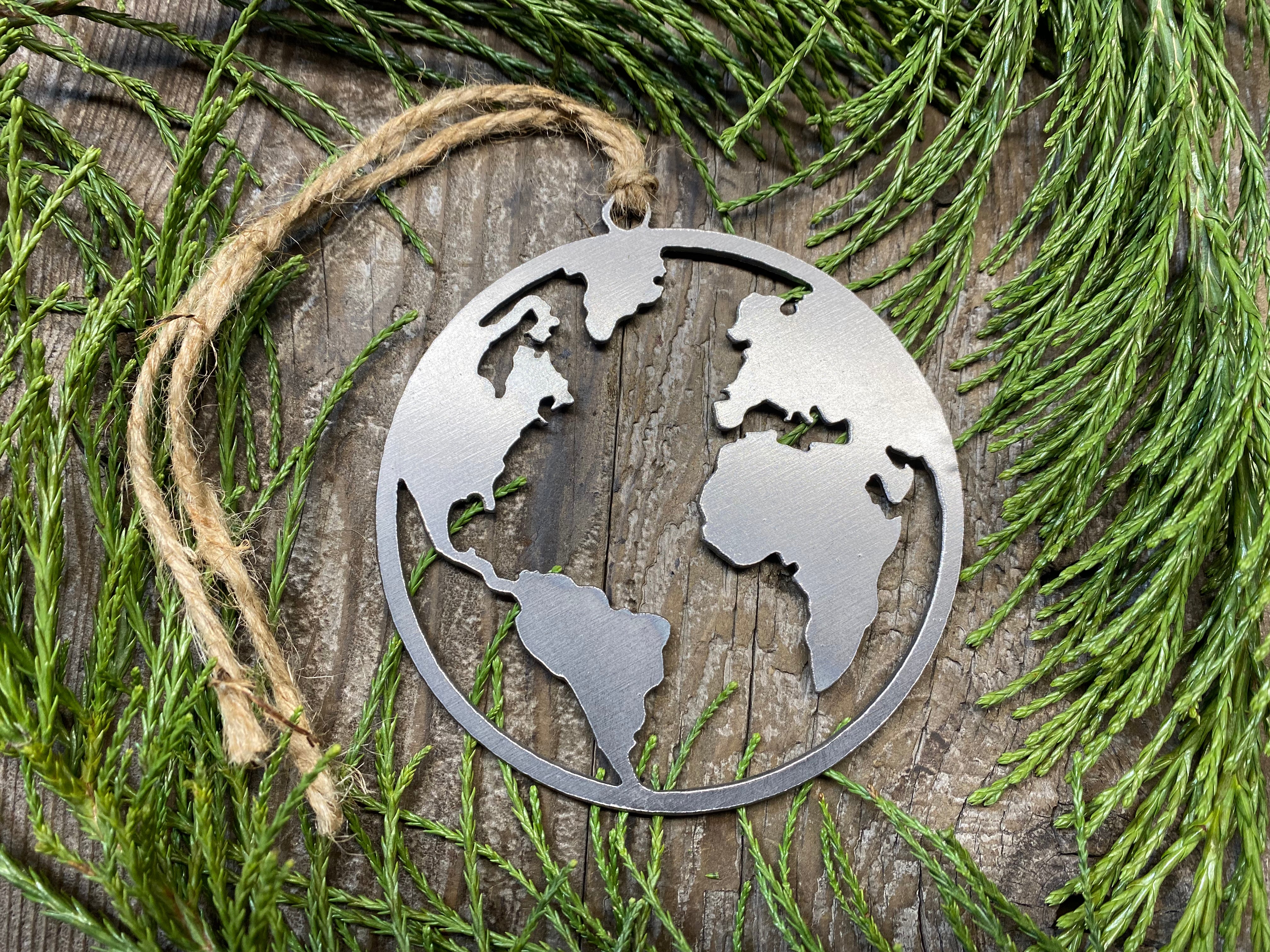 World Earth Globe Ornament
