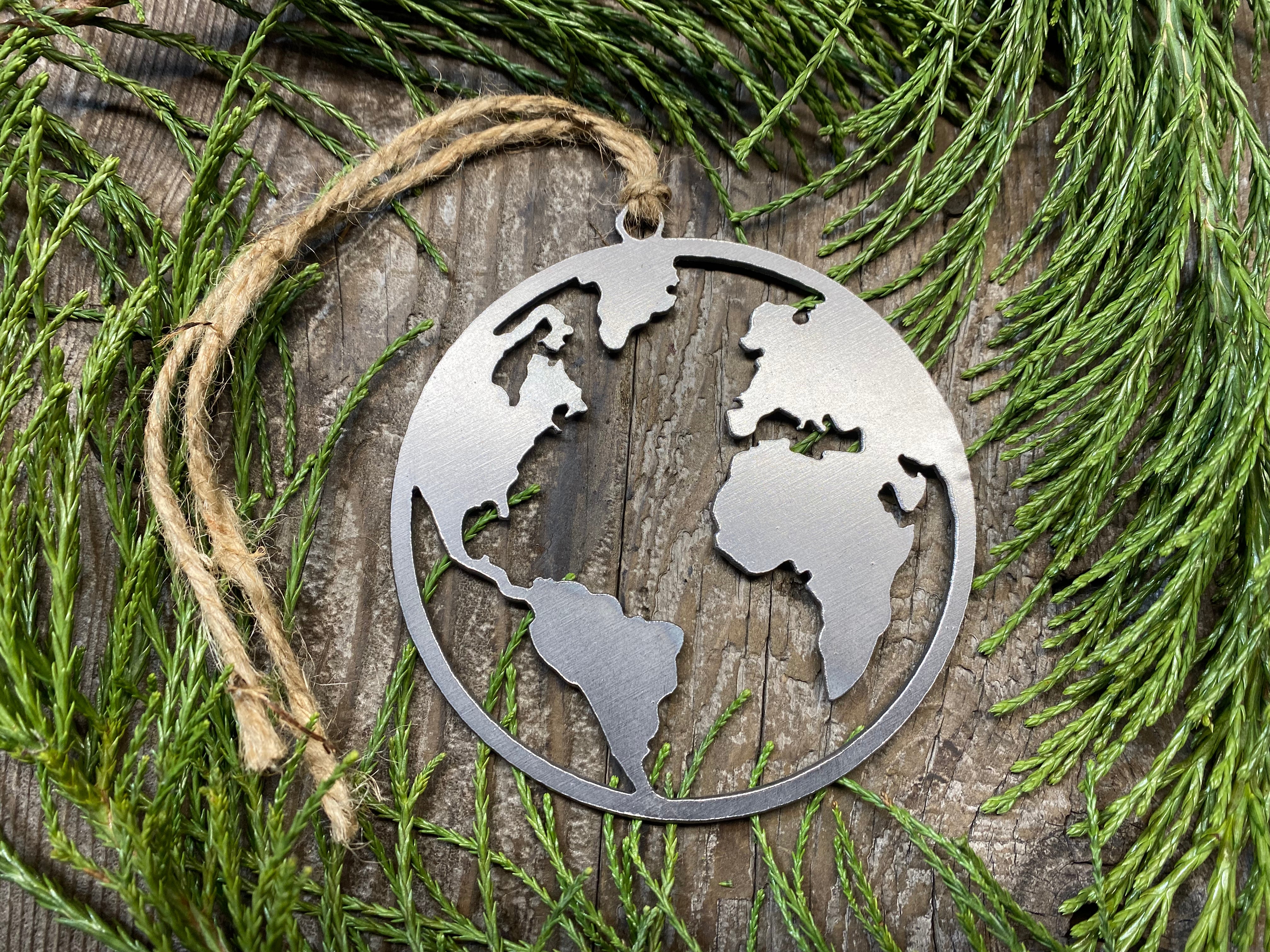 World Earth Globe Ornament