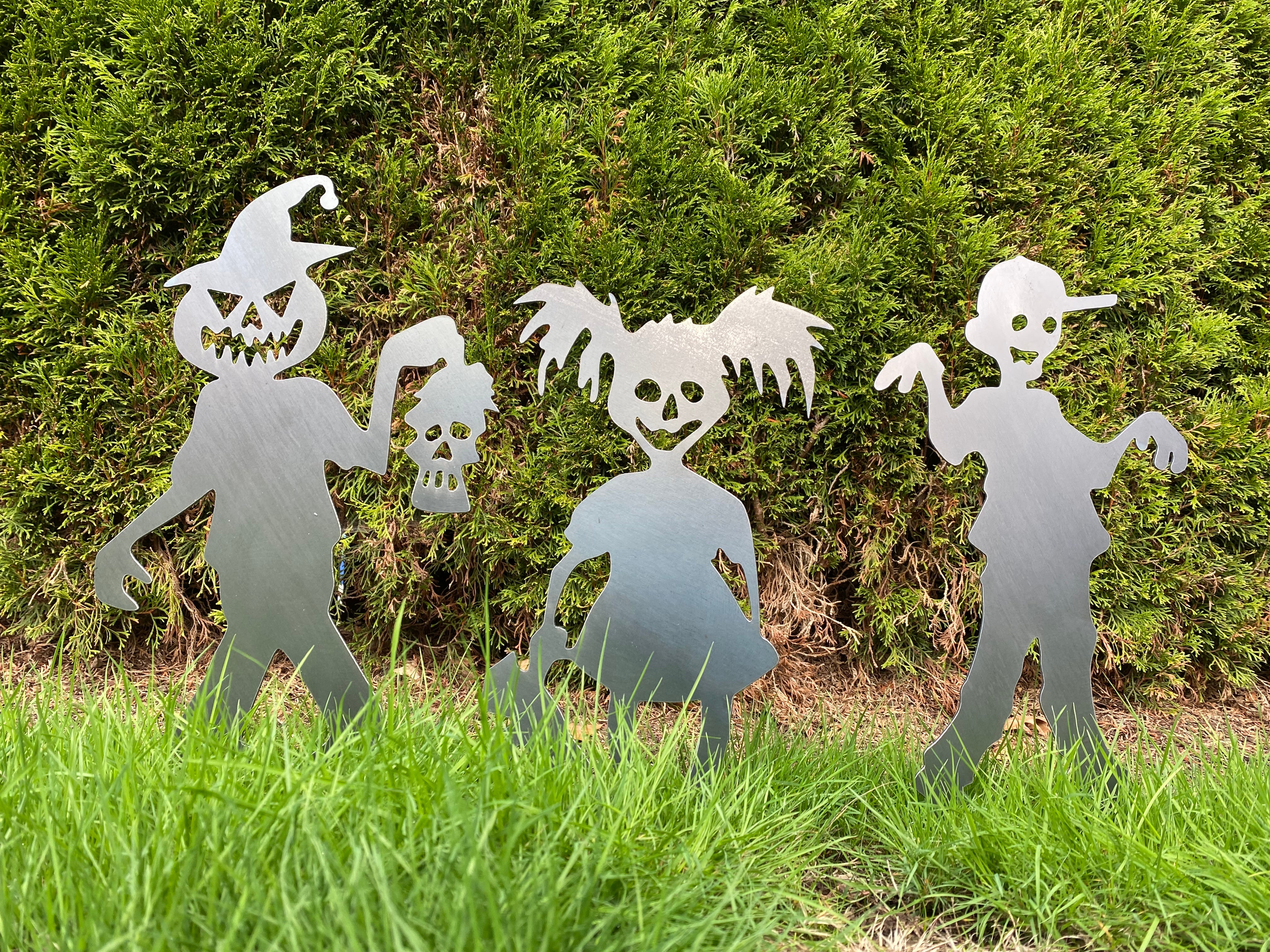 Zombie Kids Yard Art