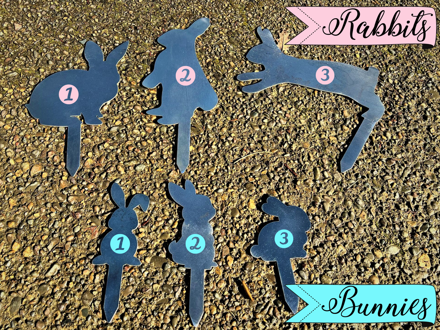 Rabbit Yard & Garden Stakes