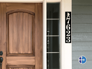 4.5" Sasquatch Vertical Metal Address Sign