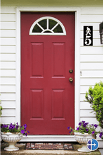 Load image into Gallery viewer, 4.5&quot; Sasquatch Vertical Metal Address Sign
