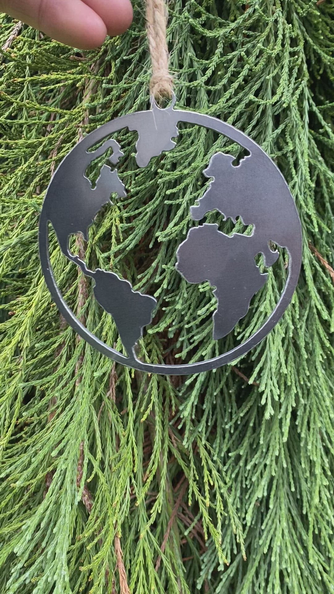 World Earth Globe Ornament