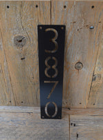 Load image into Gallery viewer, 3 Inch Metal Vertical Home Address Sign
